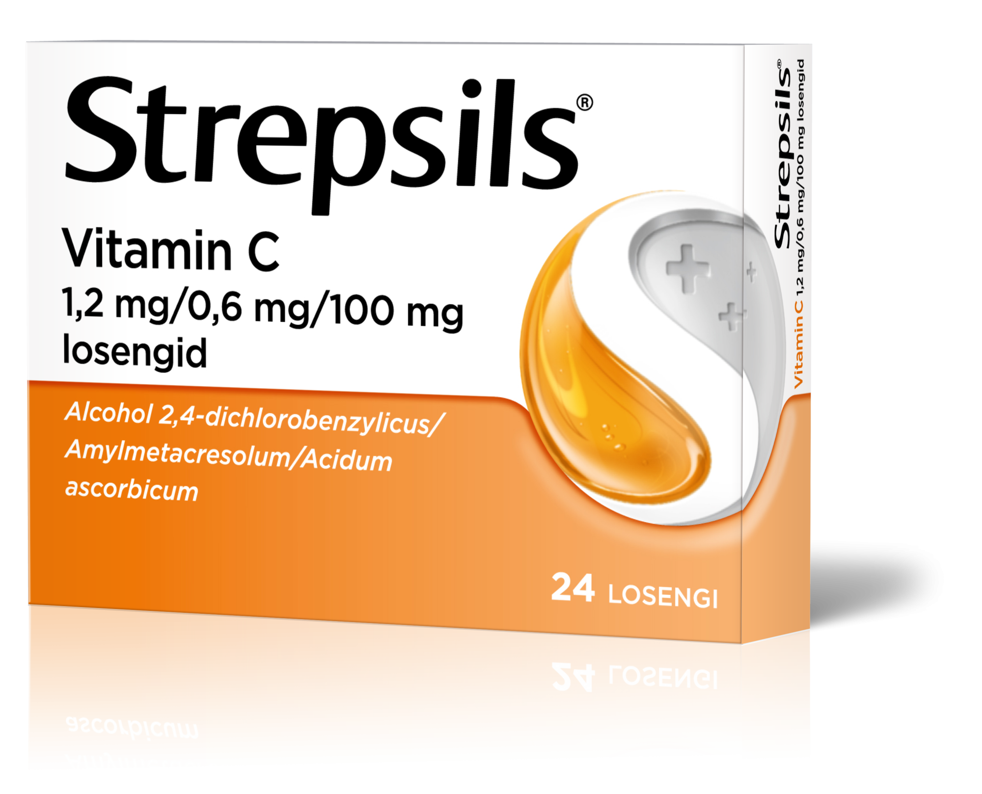 STREPSILS VITAMIIN C LOSENG 0.6MG+1.2MG+100MG N24