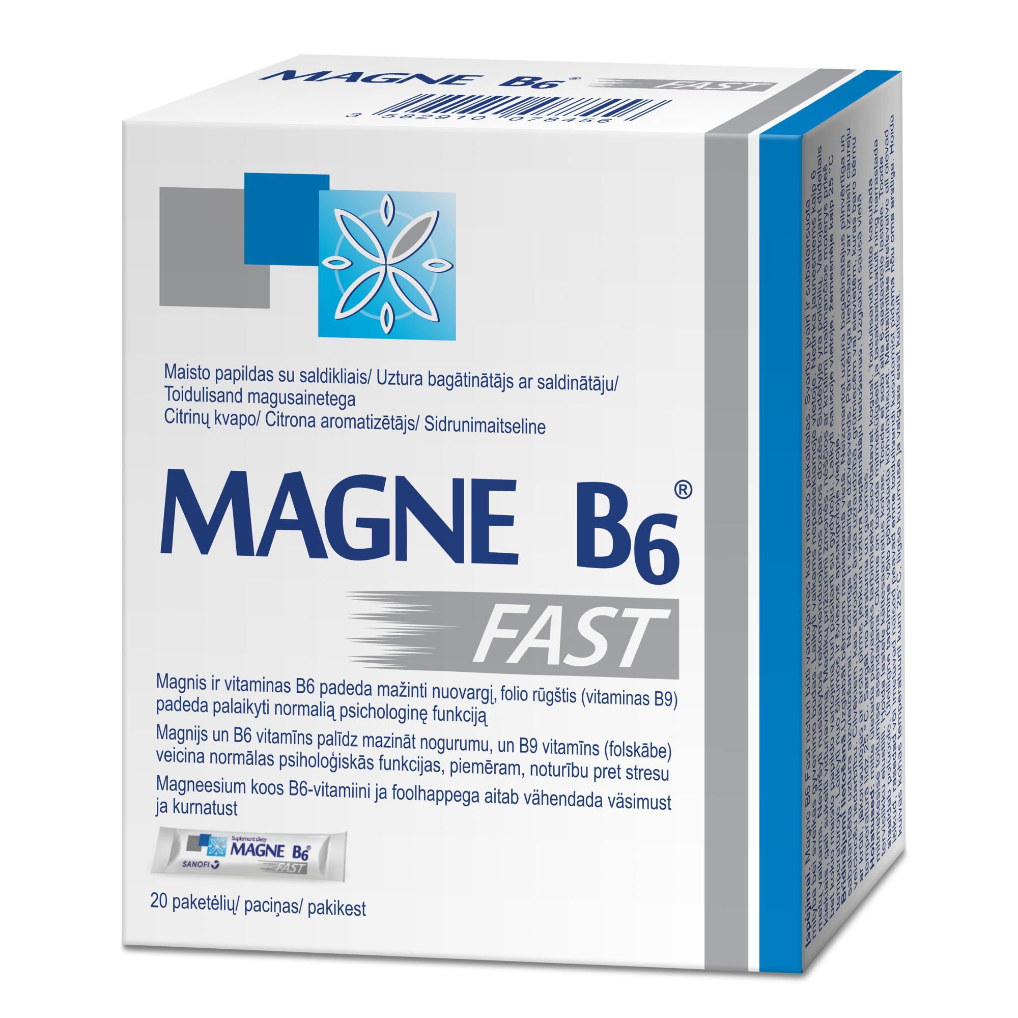 MAGNE B6 FAST GRAANULID N20