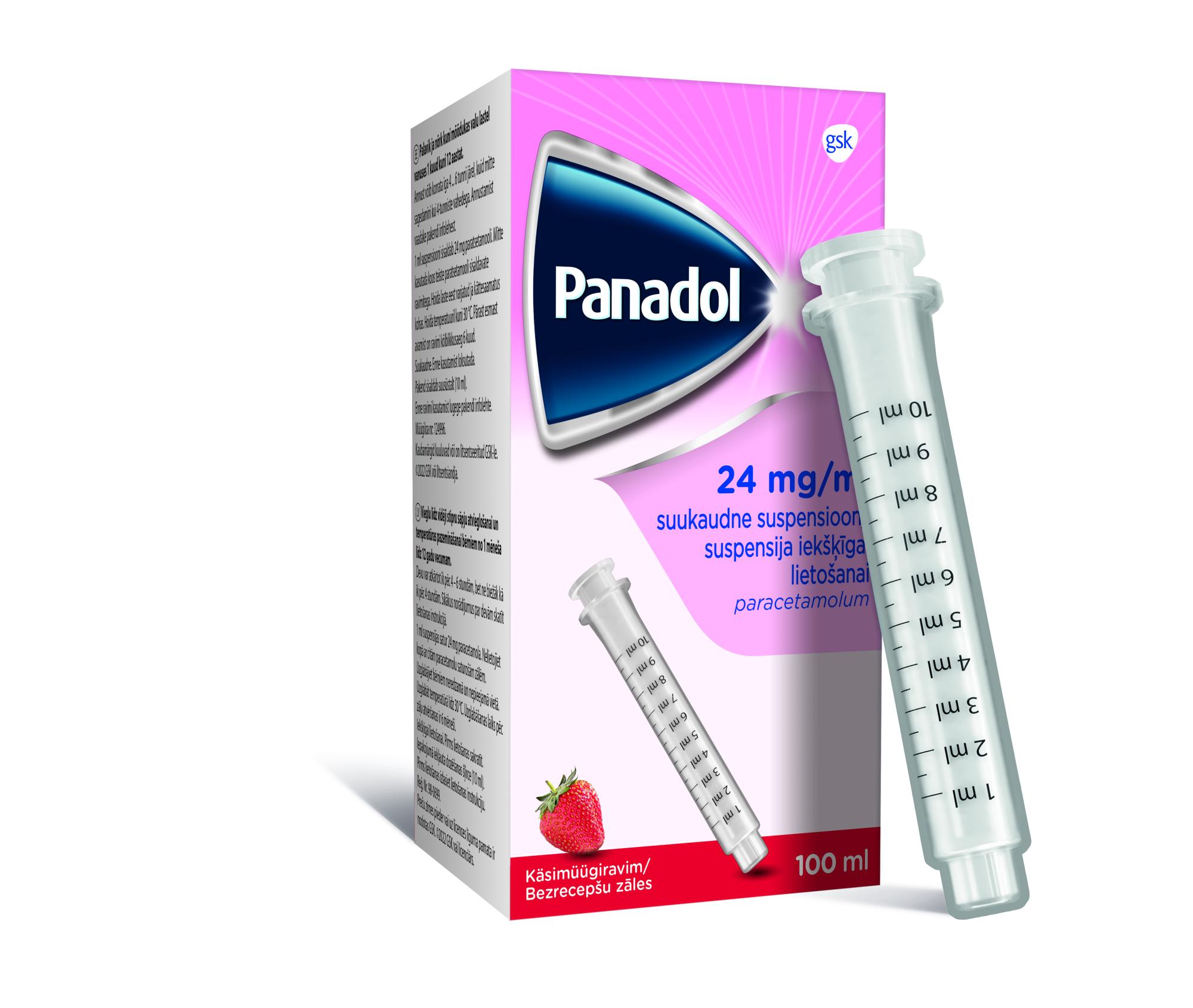 PANADOL SUUKAUDNE SUSPENSIOON ENSOON 120MG 5ML 100ML N1