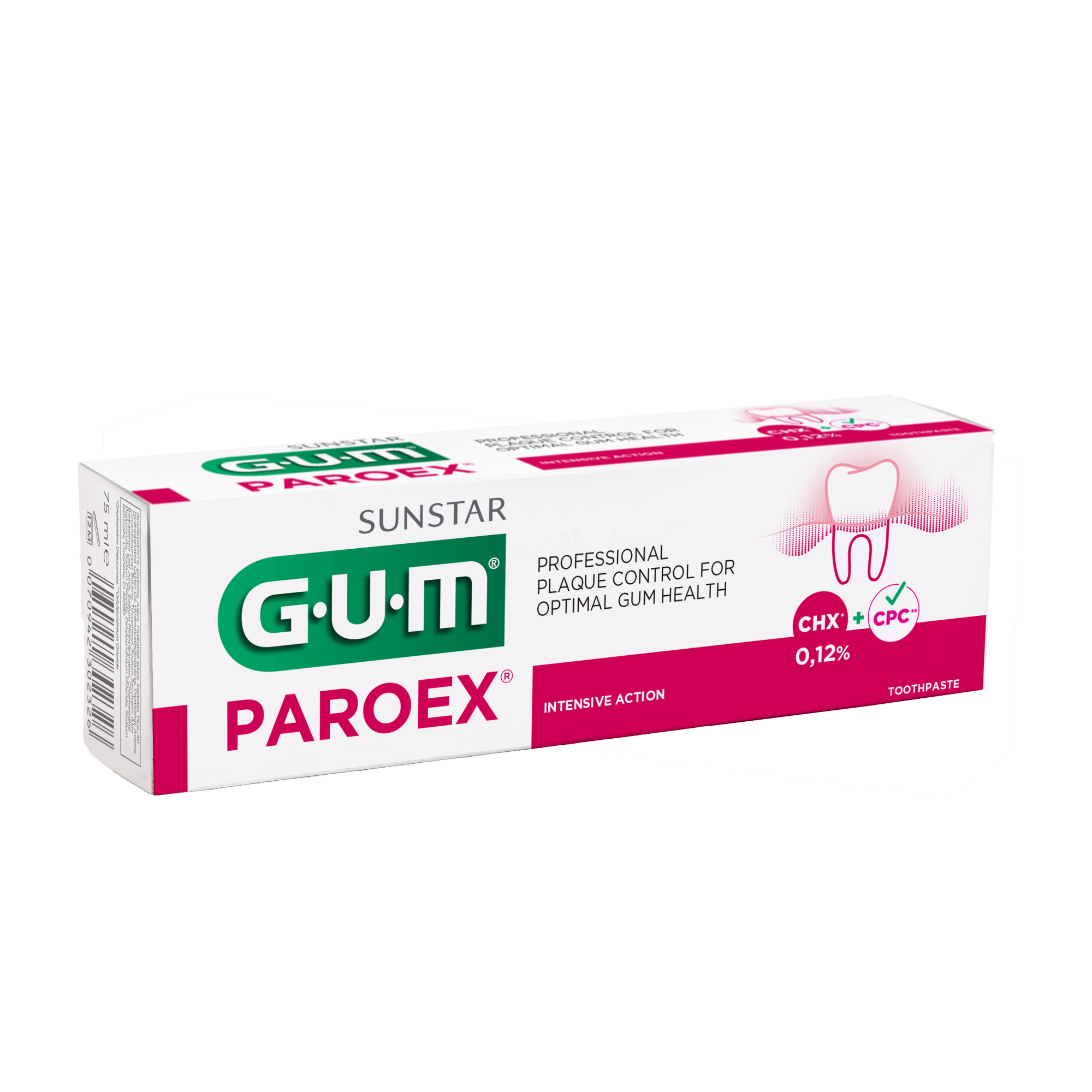 GUM HAMBAPASTA-GEEL PAROEX 0,12% ALOE VERA 75ML
