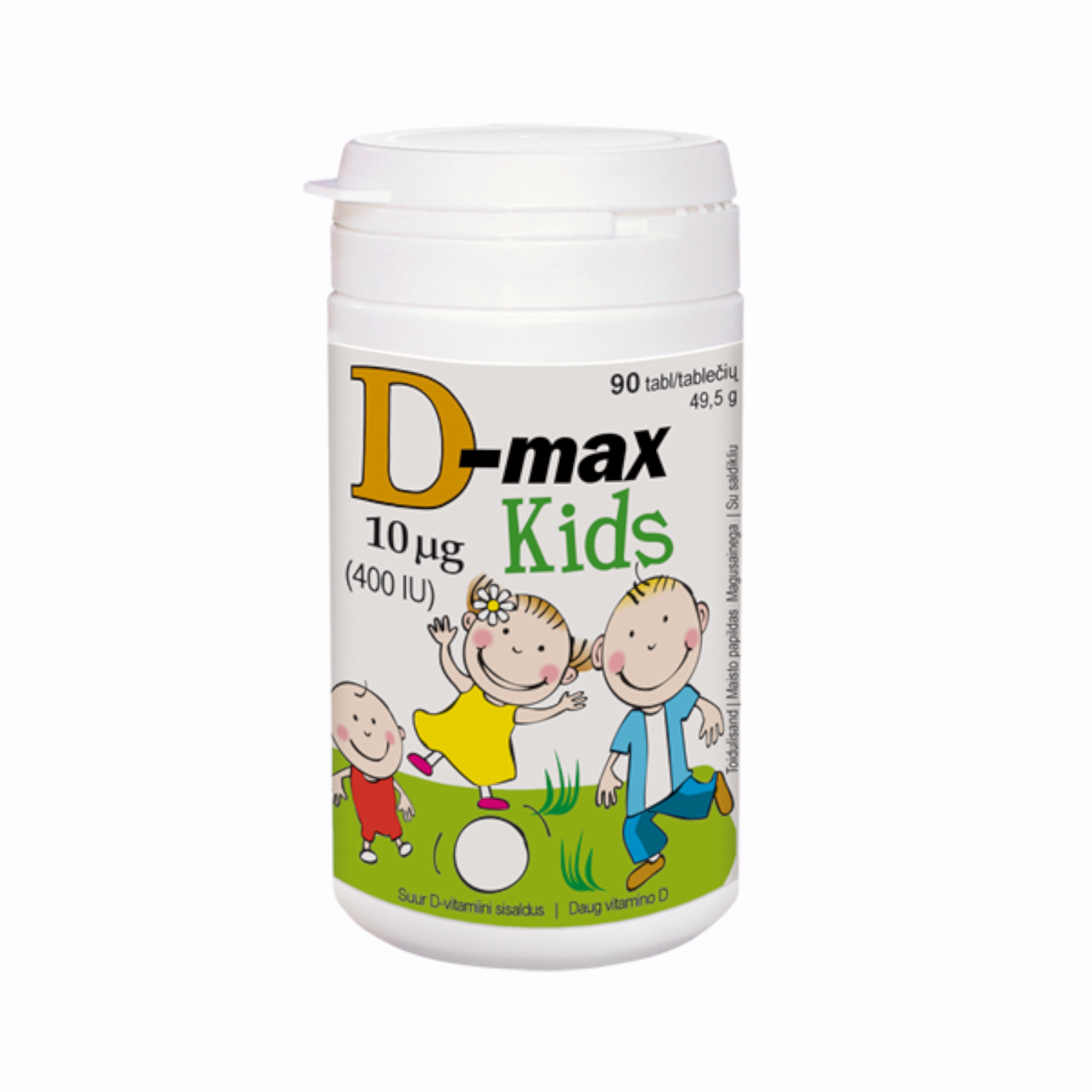 D-MAX KIDS NÄRIMISTBL 10MCG PIRNIMAITSELINE N90