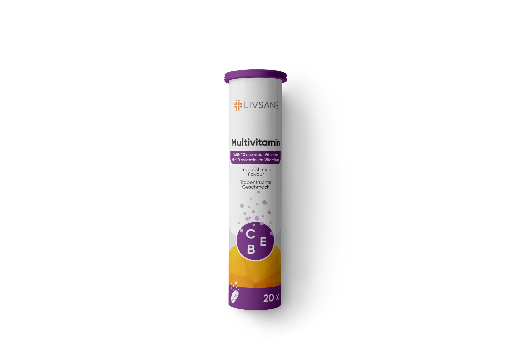 LIVSANE MULTIVITAMIIN LAHUSTUV TBL TROOPILISED VILJAD N20