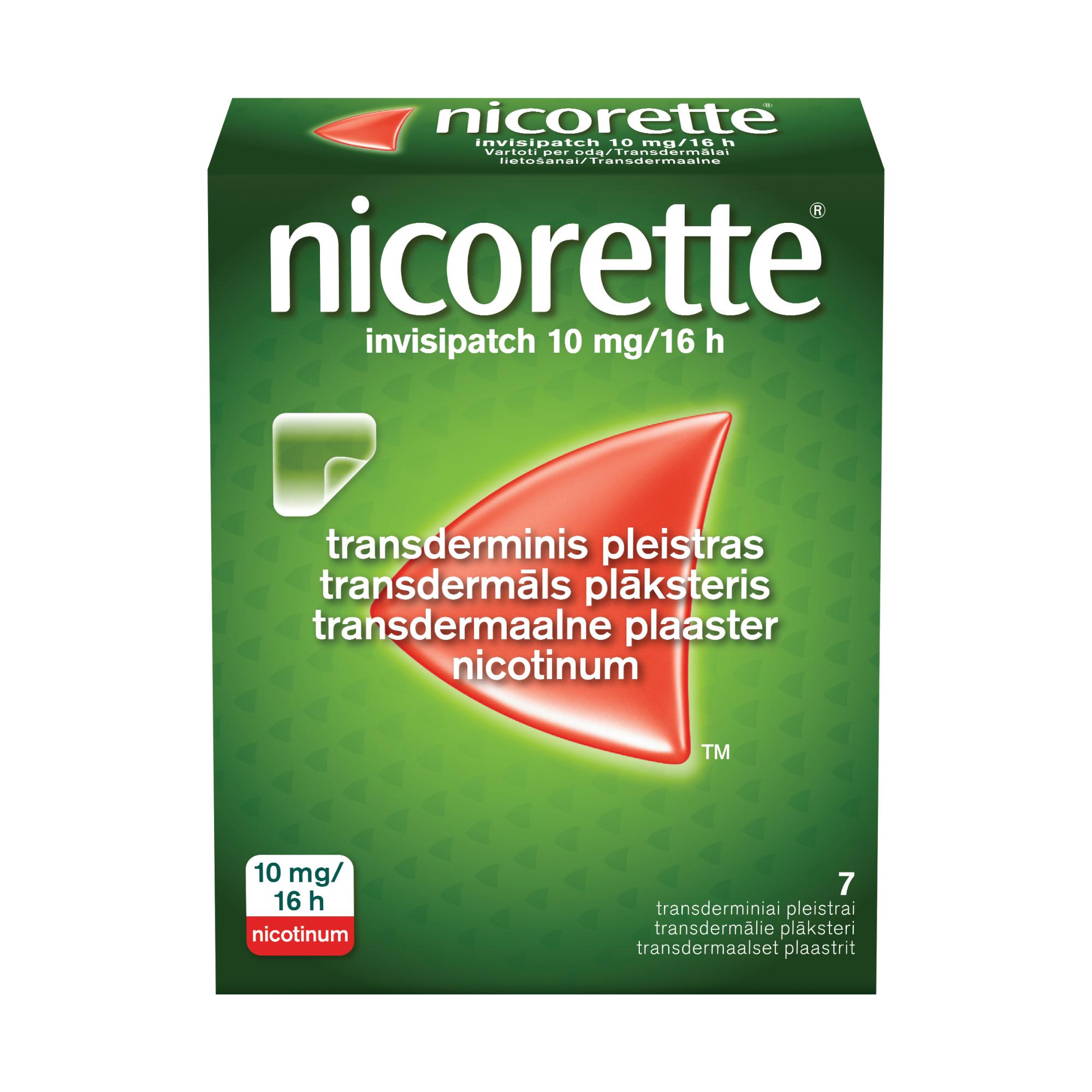 NICORETTE PATCH TRANSDERMMAALNE PLAASTER 10MG 16H N7