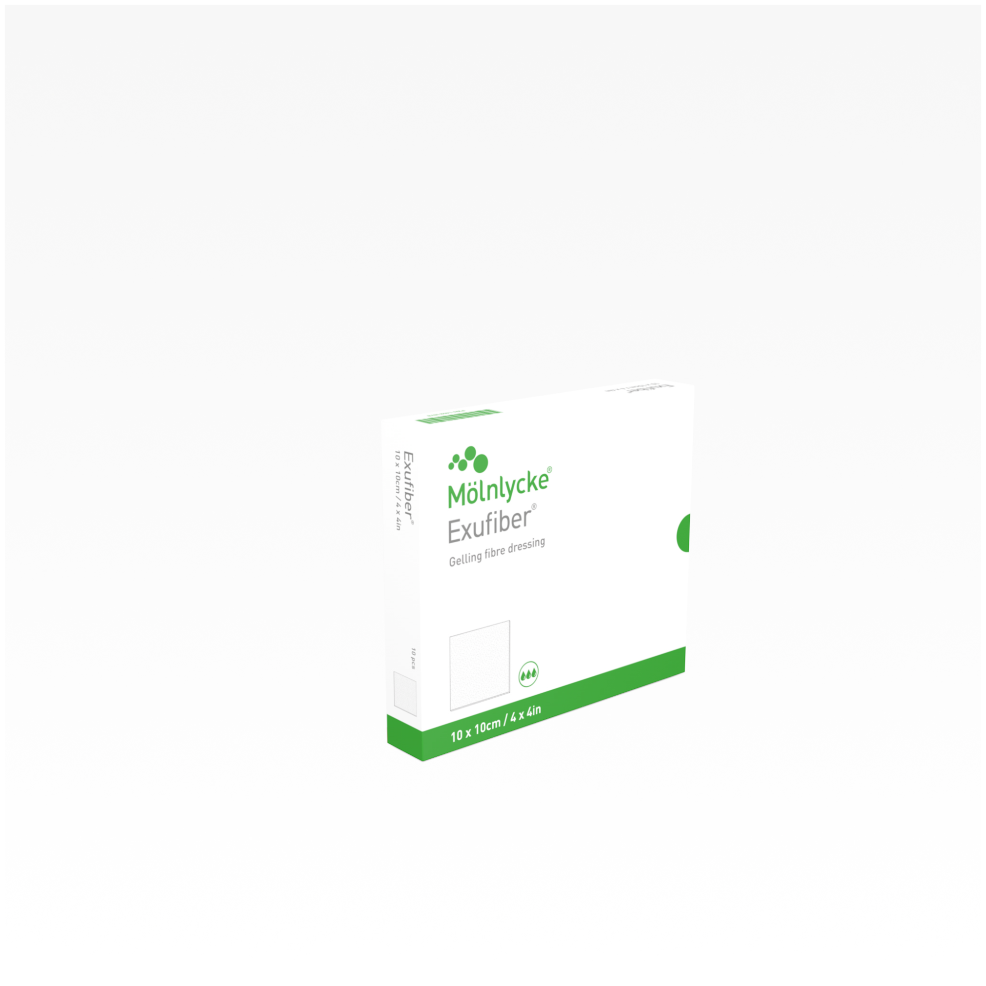EXUFIBER HAAVASIDE 10X10CM GEELISTUV N10