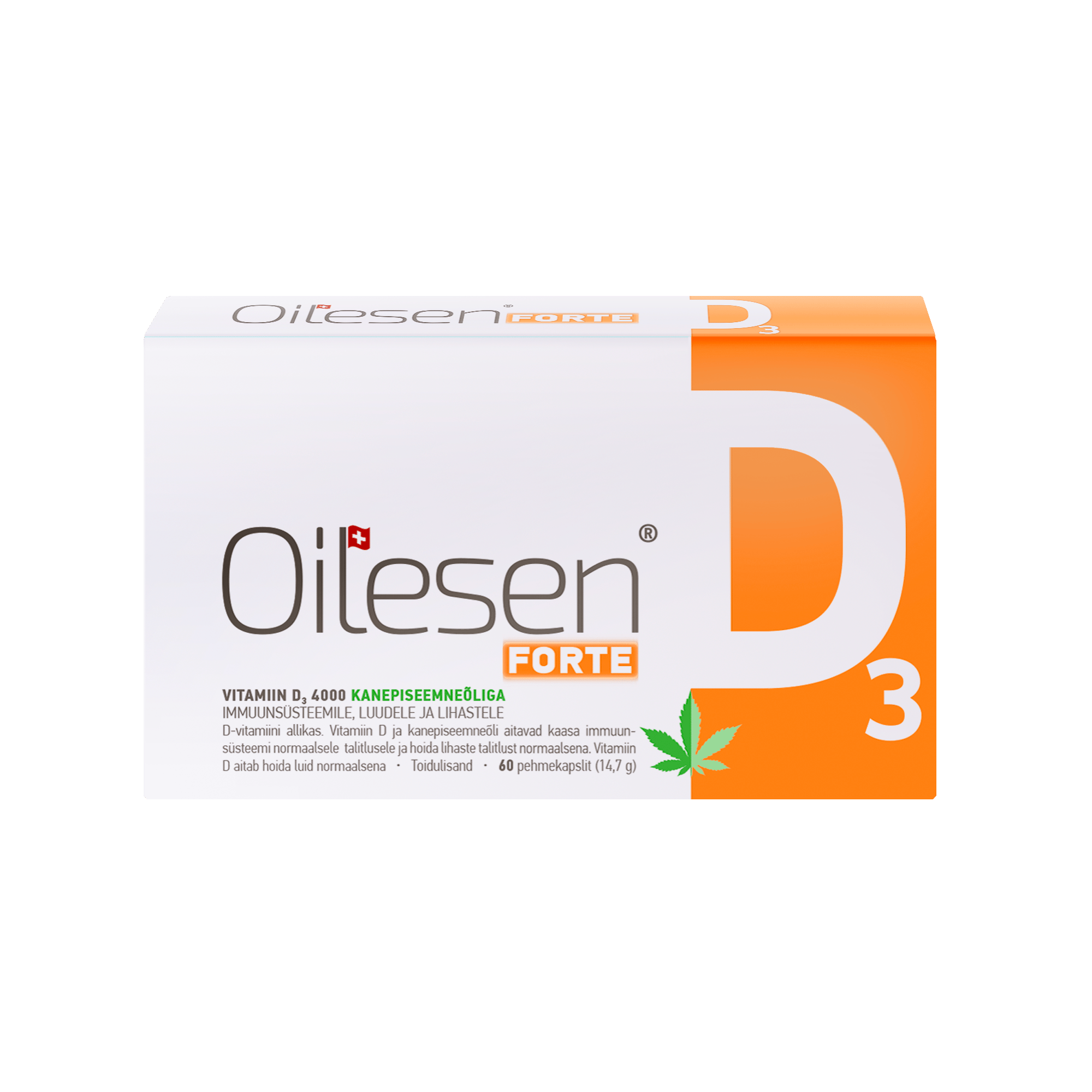 OILESEN FORTE VITAMIIN D3 ÕLIKAPSLID 4000IU N60