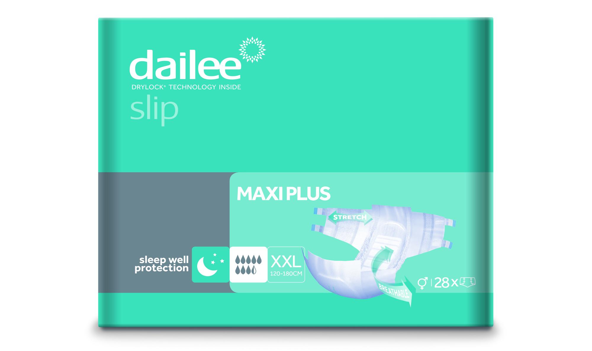 DAILEE SLIP PÜKSMÄHE MAXI PLUS XXL 120-180CM 4100ML N28