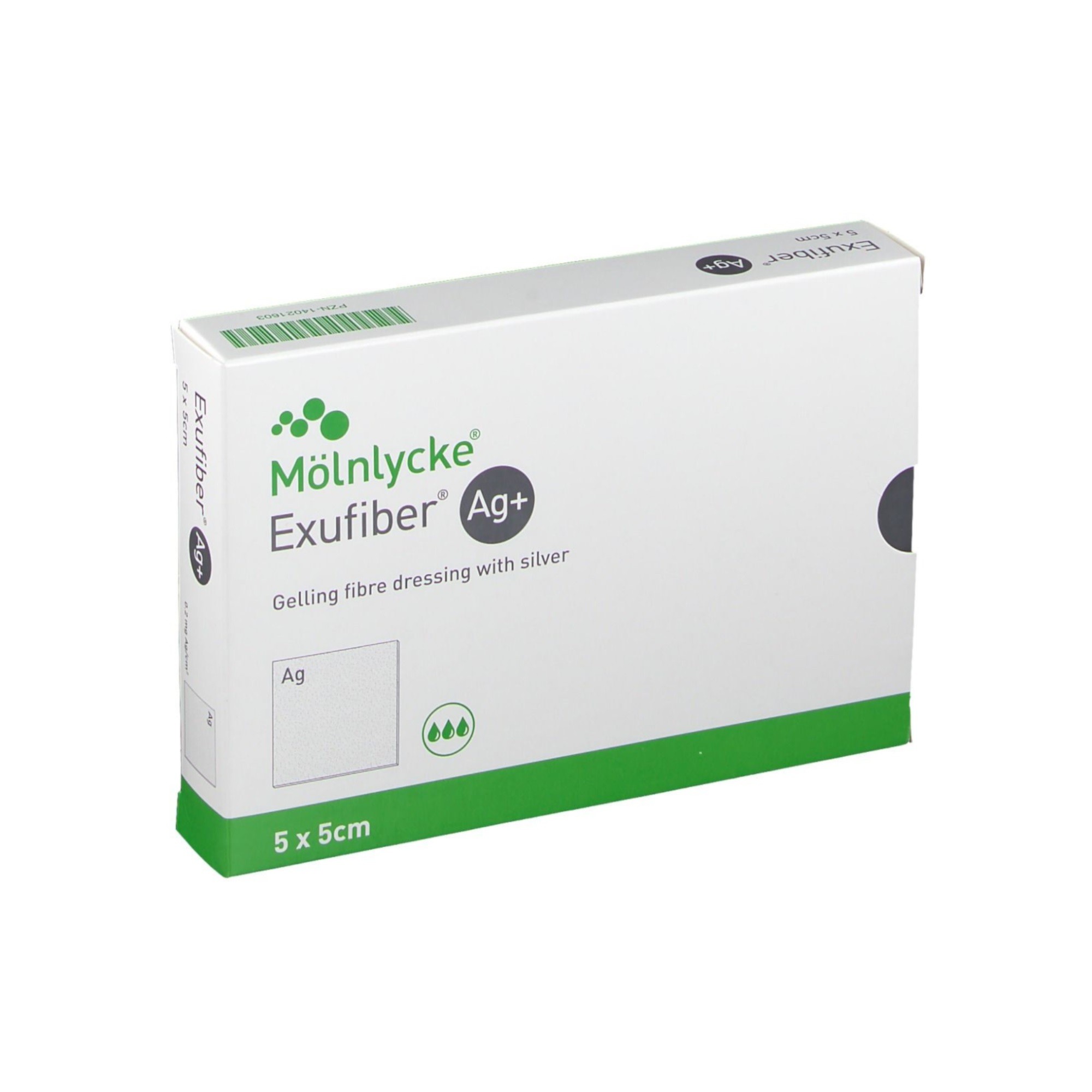 EXUFIBER AG+ HAAVASIDE 5X5CM GEELISTUV N10