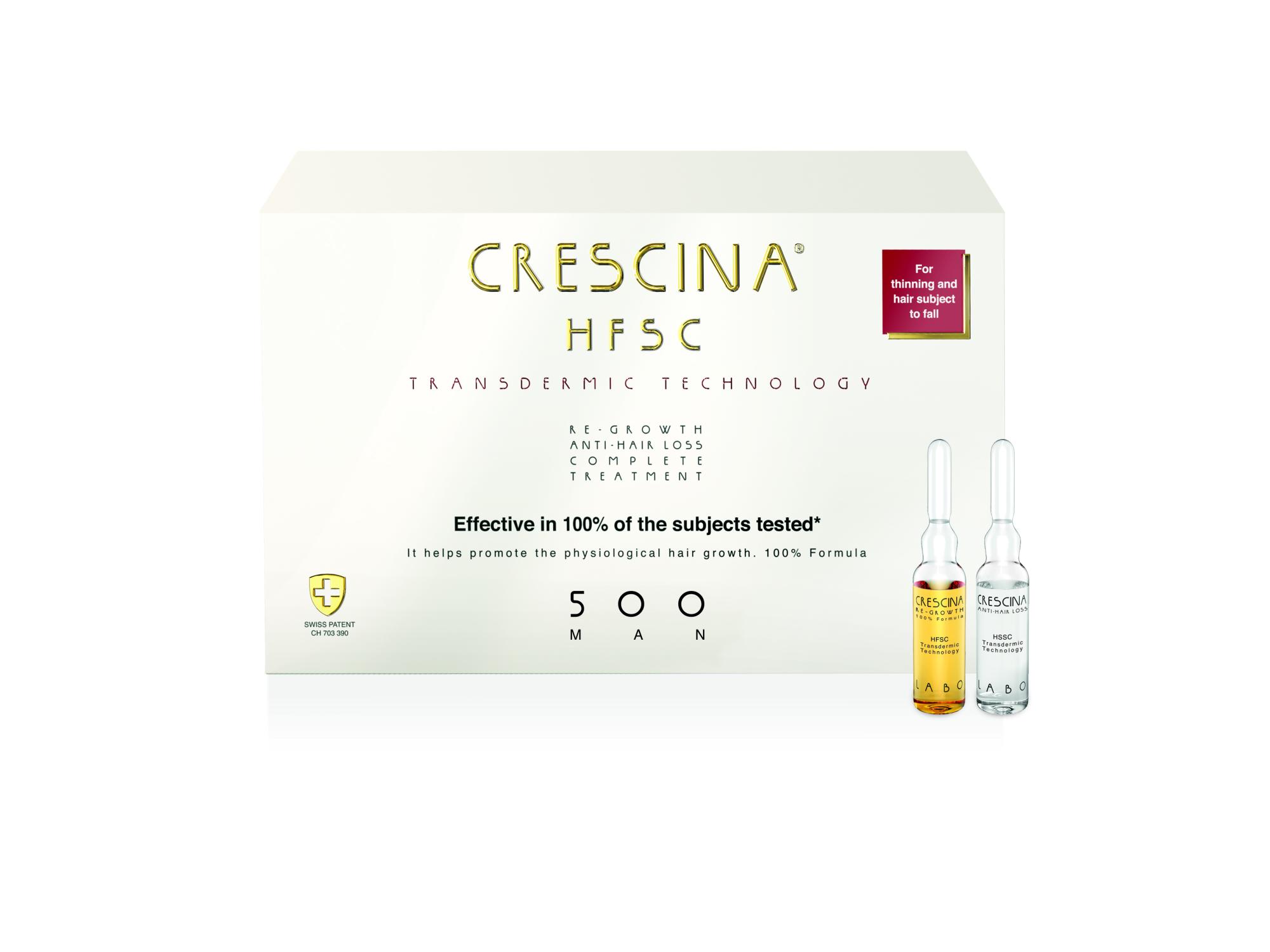 CRESCINA TRANSDERMIC HFSC500 AMPULLID MEESTELE 3,5ML N10+10