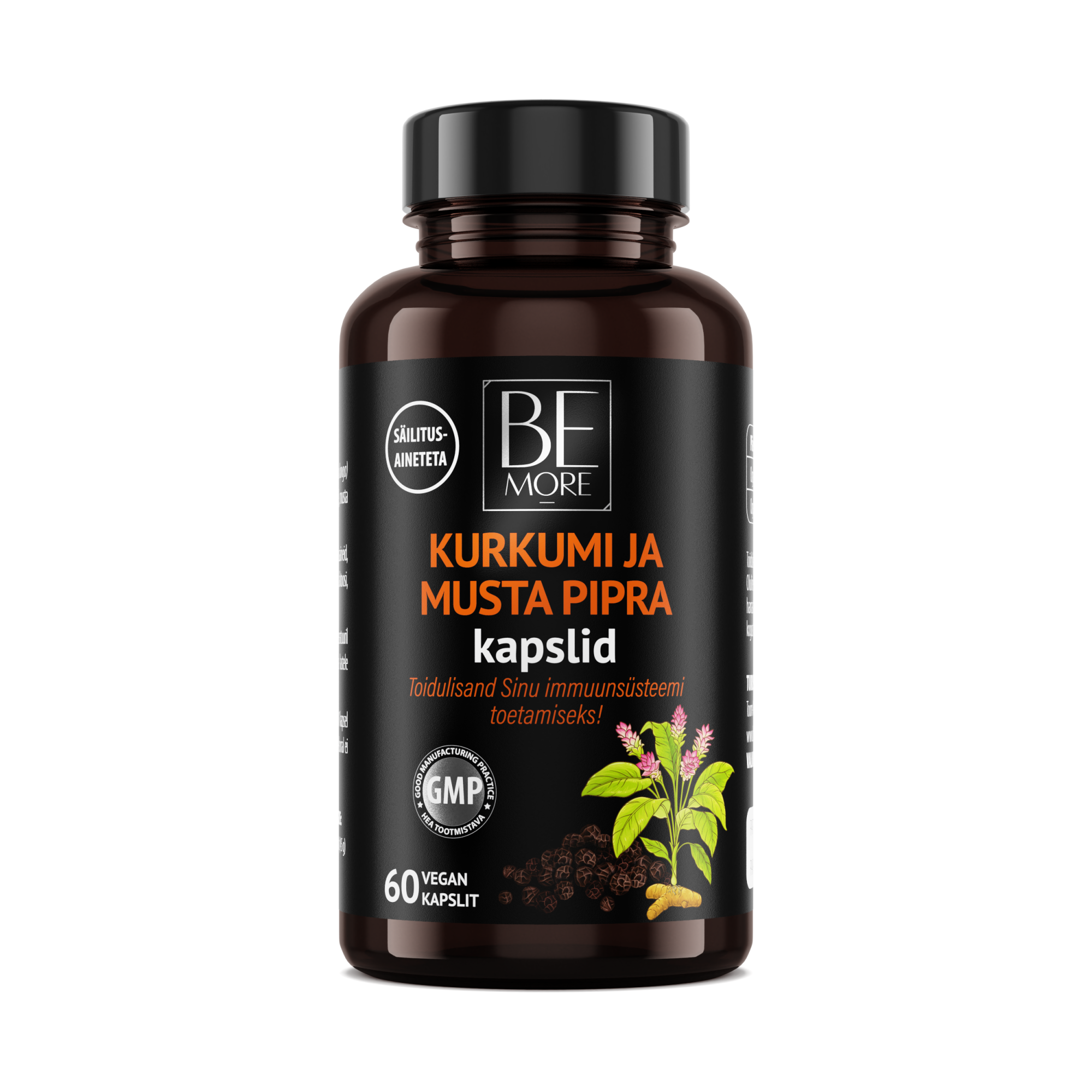KURKUMI JA MUSTA PIPRA KAPSLID N60