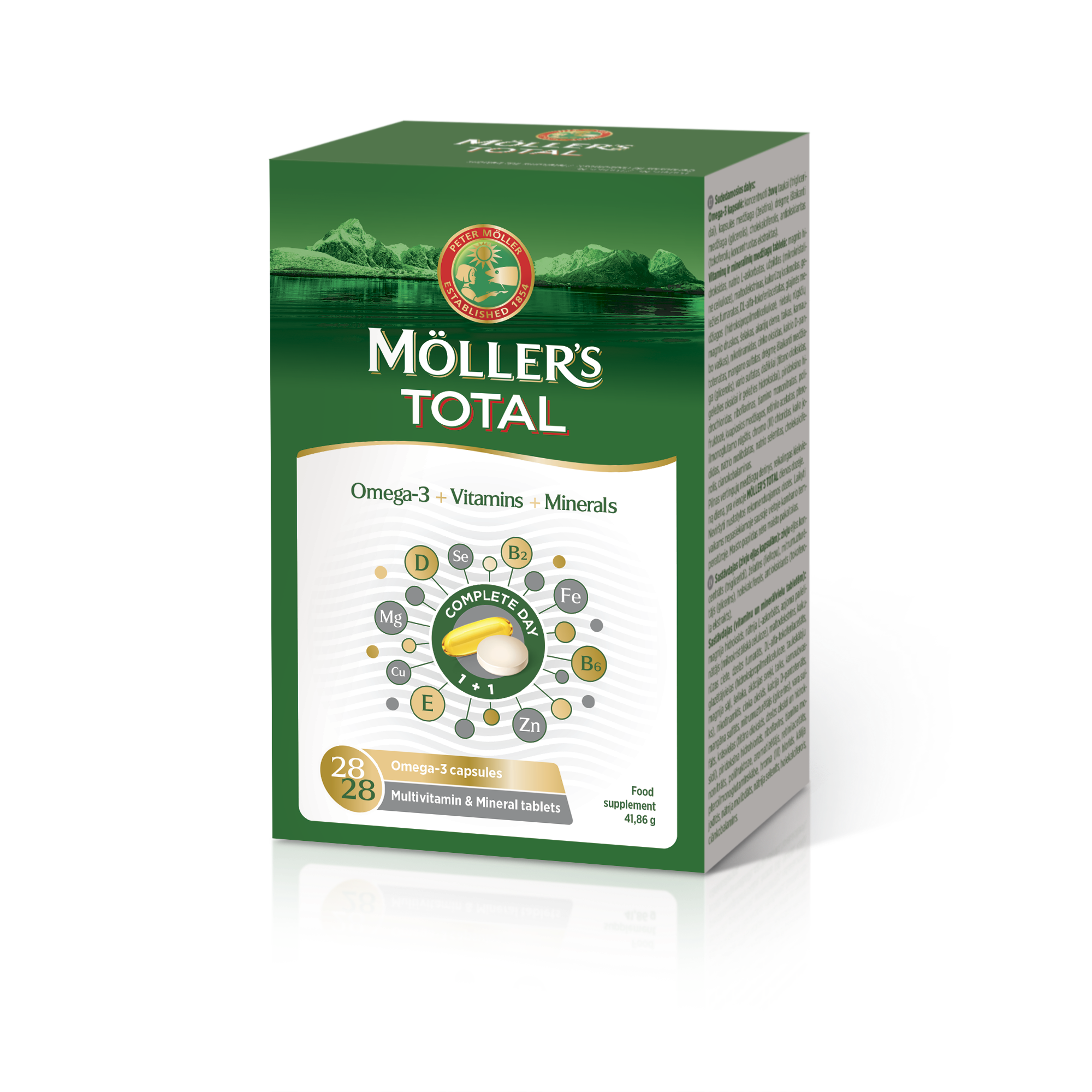 MÖLLER'S TOTAL KALAÕLI KAPSLID + MULTIVITAMIINI TBL N28+N28