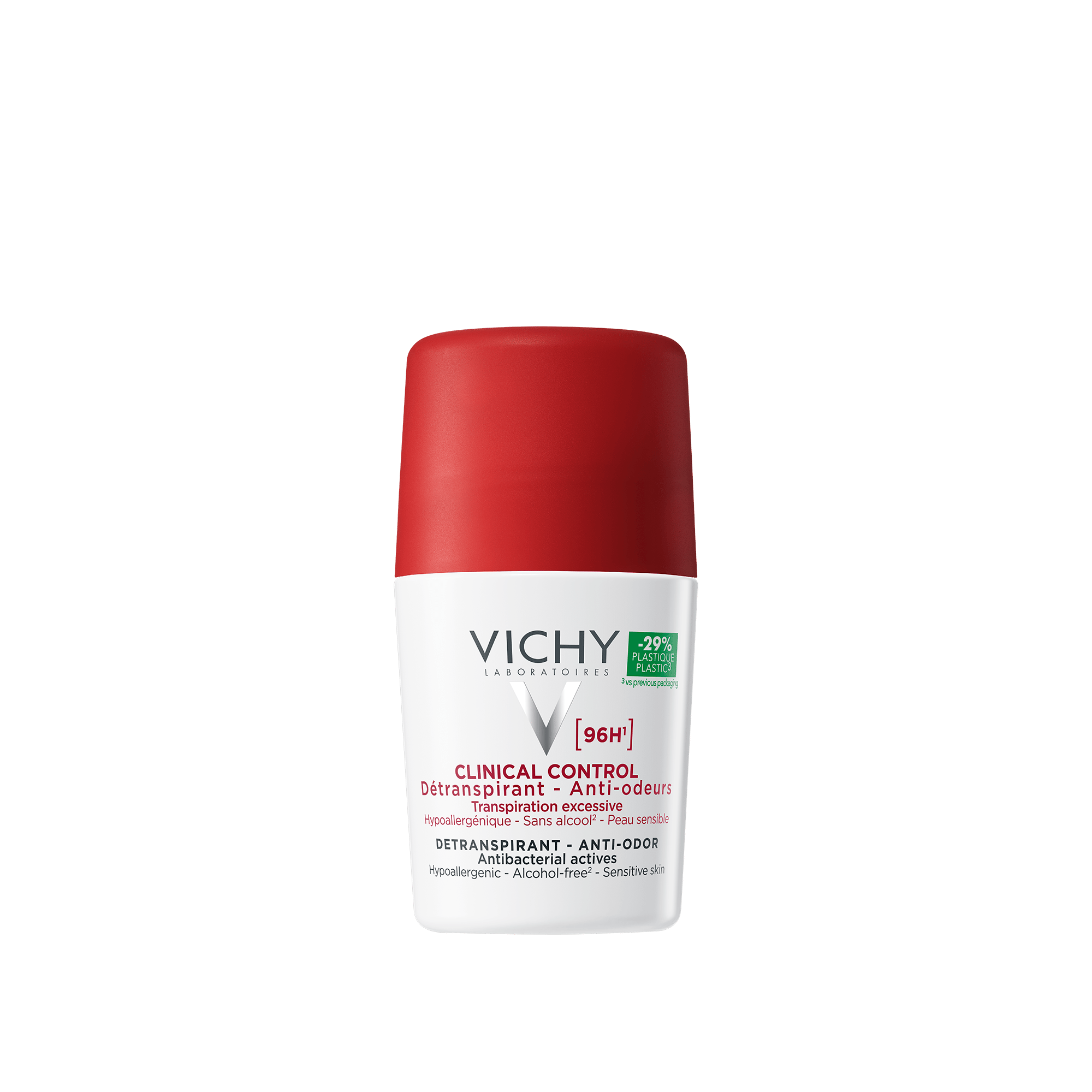 VICHY ANTIPERSPIRANT ROLL-ON 96H CLINICAL CONTROL 50ML