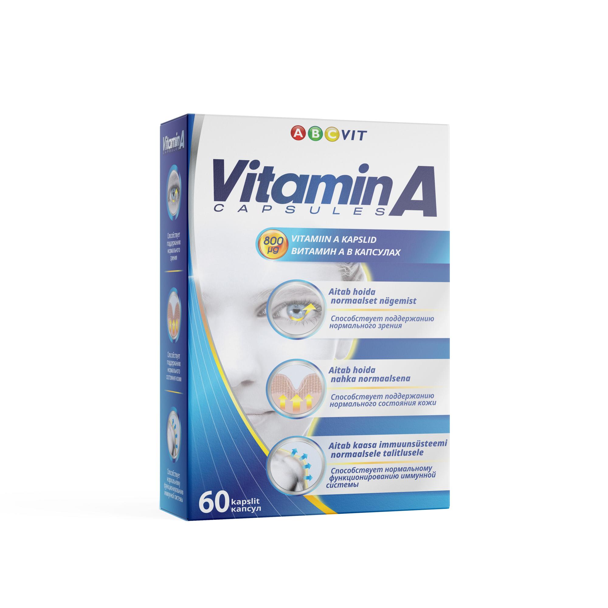 ABC VIT VITAMIIN A KAPSLID N60