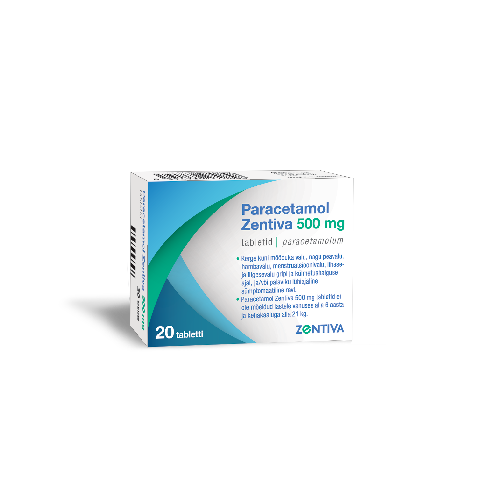 PARACETAMOL ZENTIVA TBL 500MG N20