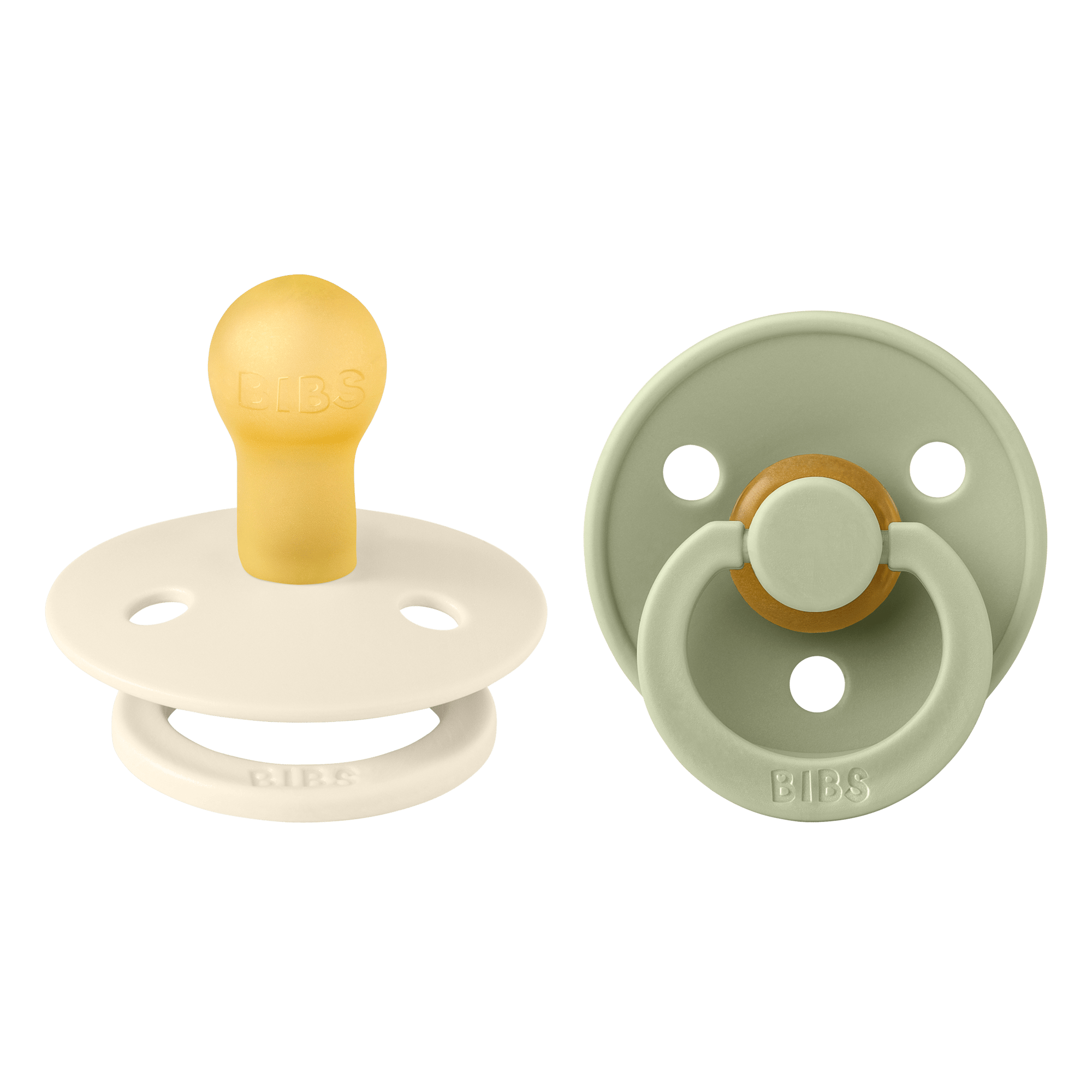 BIBS RÕNGASLUTT 0-6 KUUD IVORY/SAGE N2