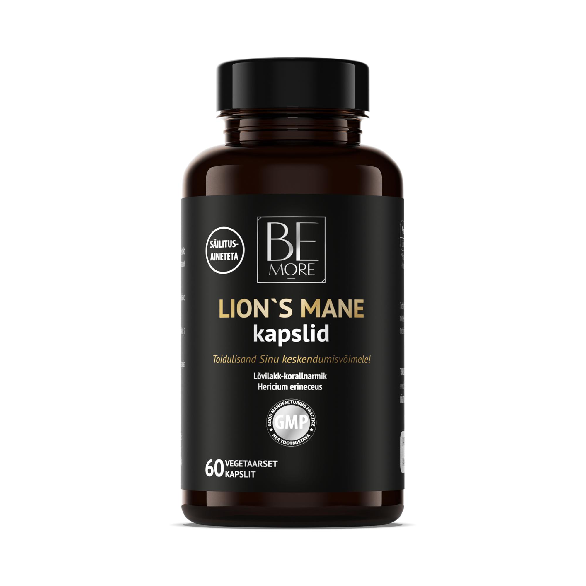 BE MORE LION'S MANE SEENEEKSTRAKT KAPSLID N60