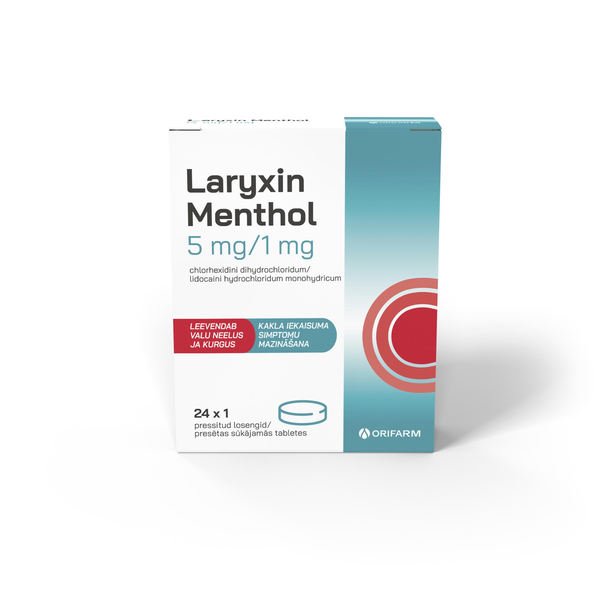 LARYXIN MENTHOL PRESSITUD LOSENG 5MG+1MG N24