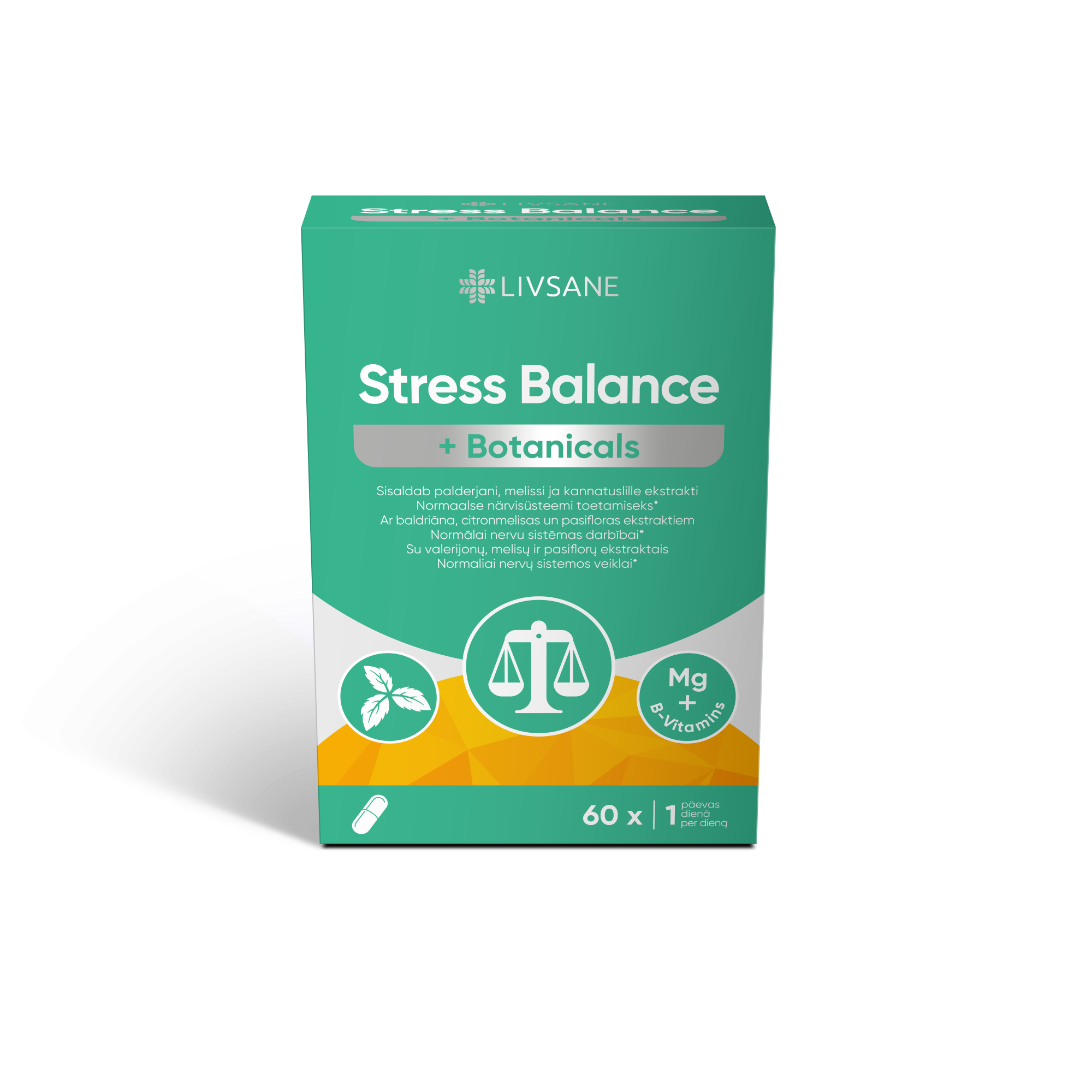 LIVSANE STRESS BALANCE +BOTANICALS KAPSLID N60