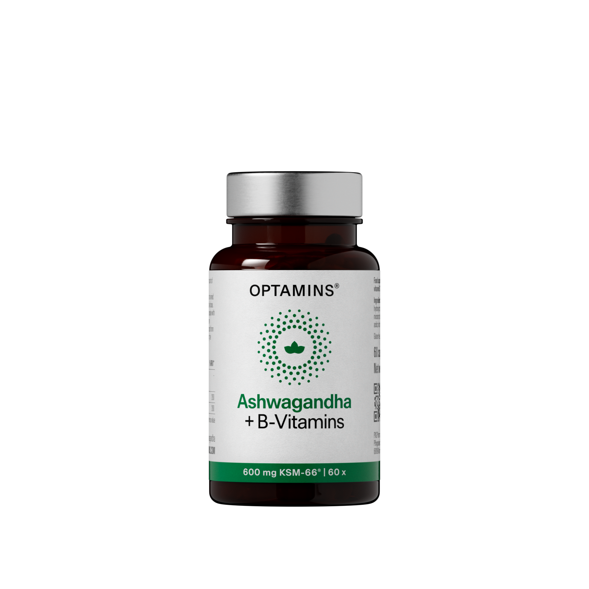 OPTAMINS ASHWAGANDHA+B-VITAMIINID KAPSLID N60