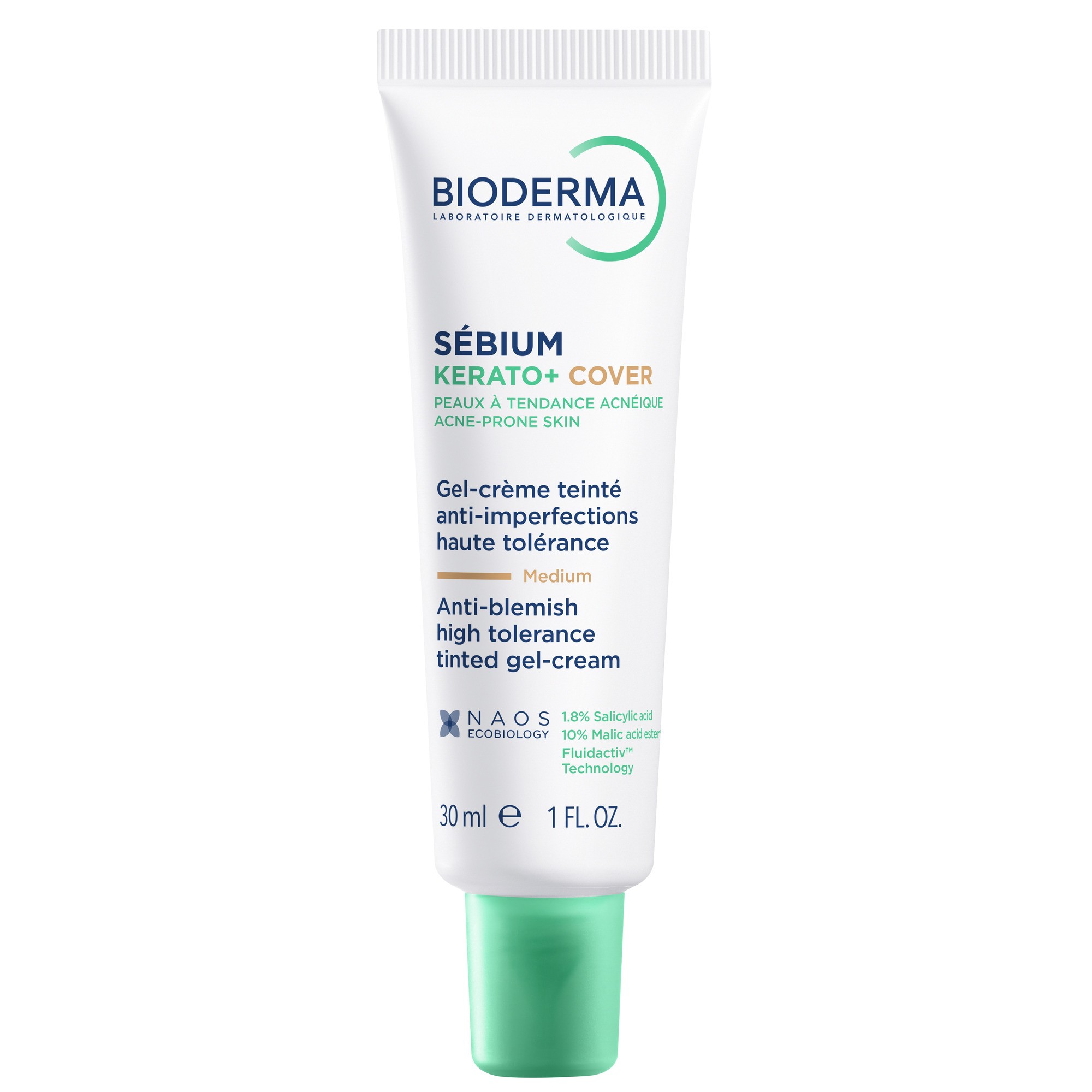 BIODERMA SEBIUM KERATO+ COVER GEELKREEM TOONIV AKNELISELE NAHALE 30ML