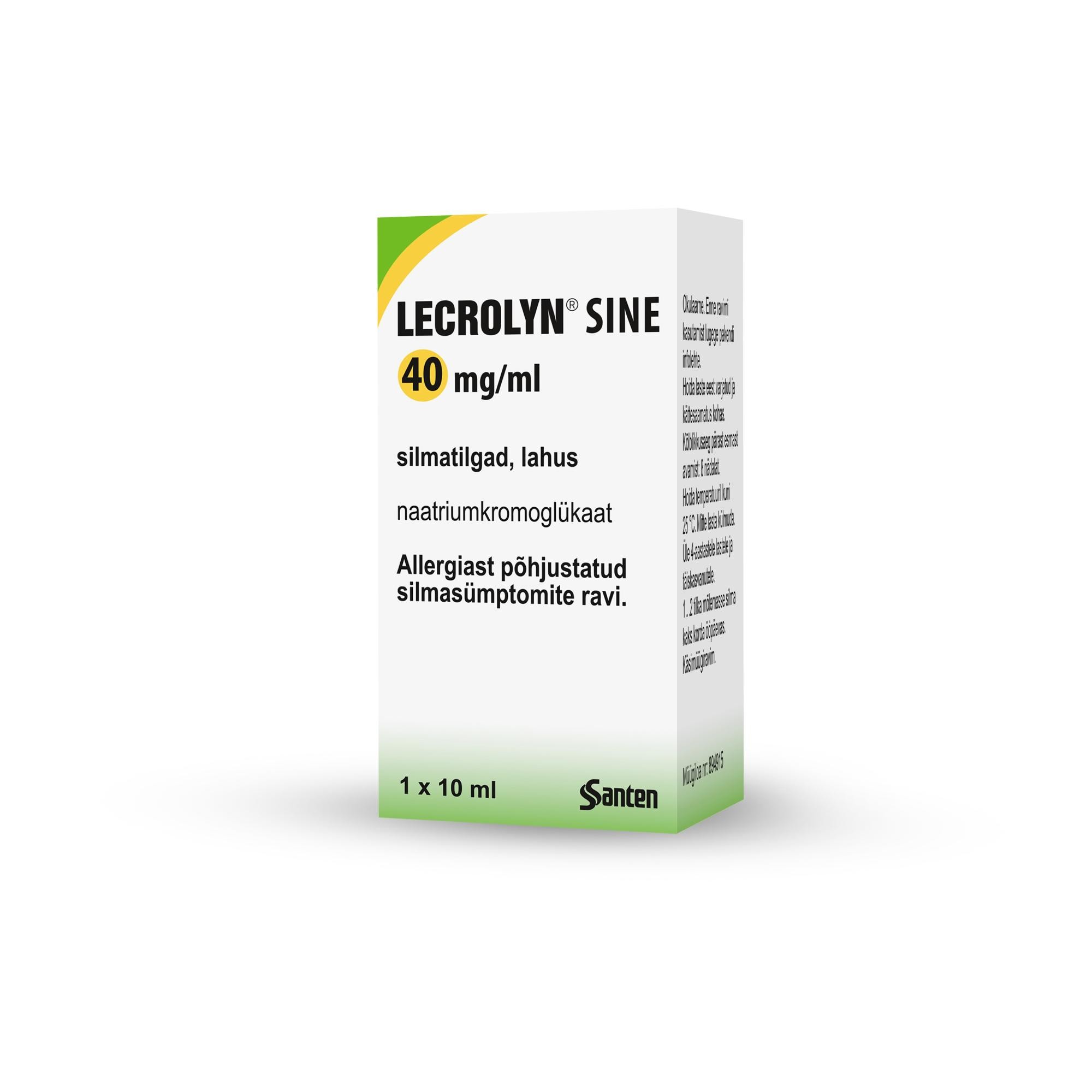 LECROLYN SINE SILMATILGAD LAHUS 40MG 1ML 10ML N1