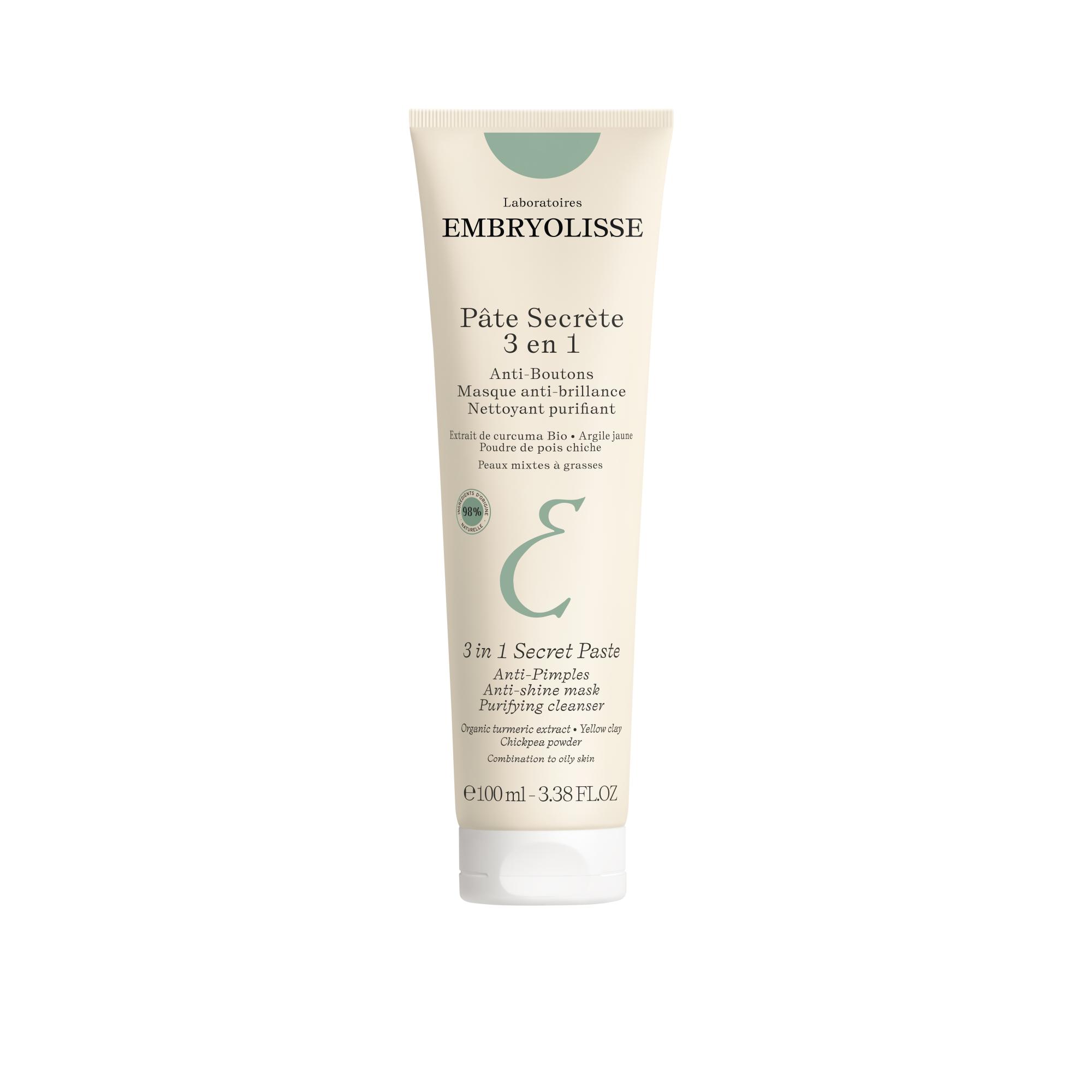 EMBRYOLISSE 3IN1 SECRET PASTE NÄOHOOLDUSPASTA AKNELISELE NAHALE 100ML