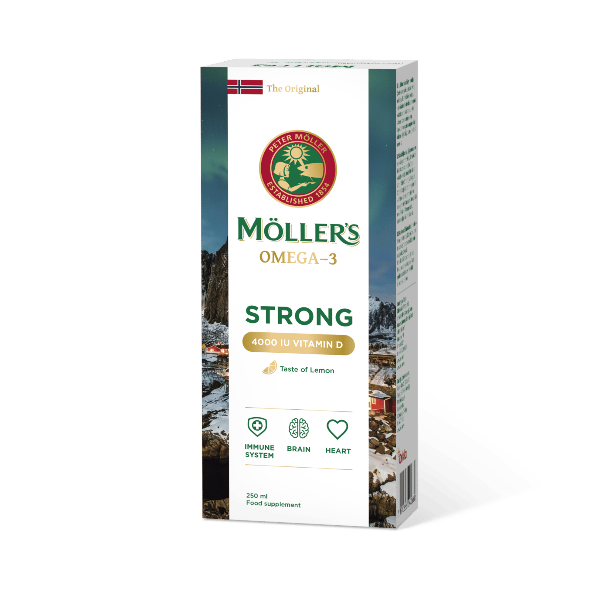 MÖLLER'S STRONG VITAMIIN D KALAMAKSAÕLI SIDRUNI 250ML