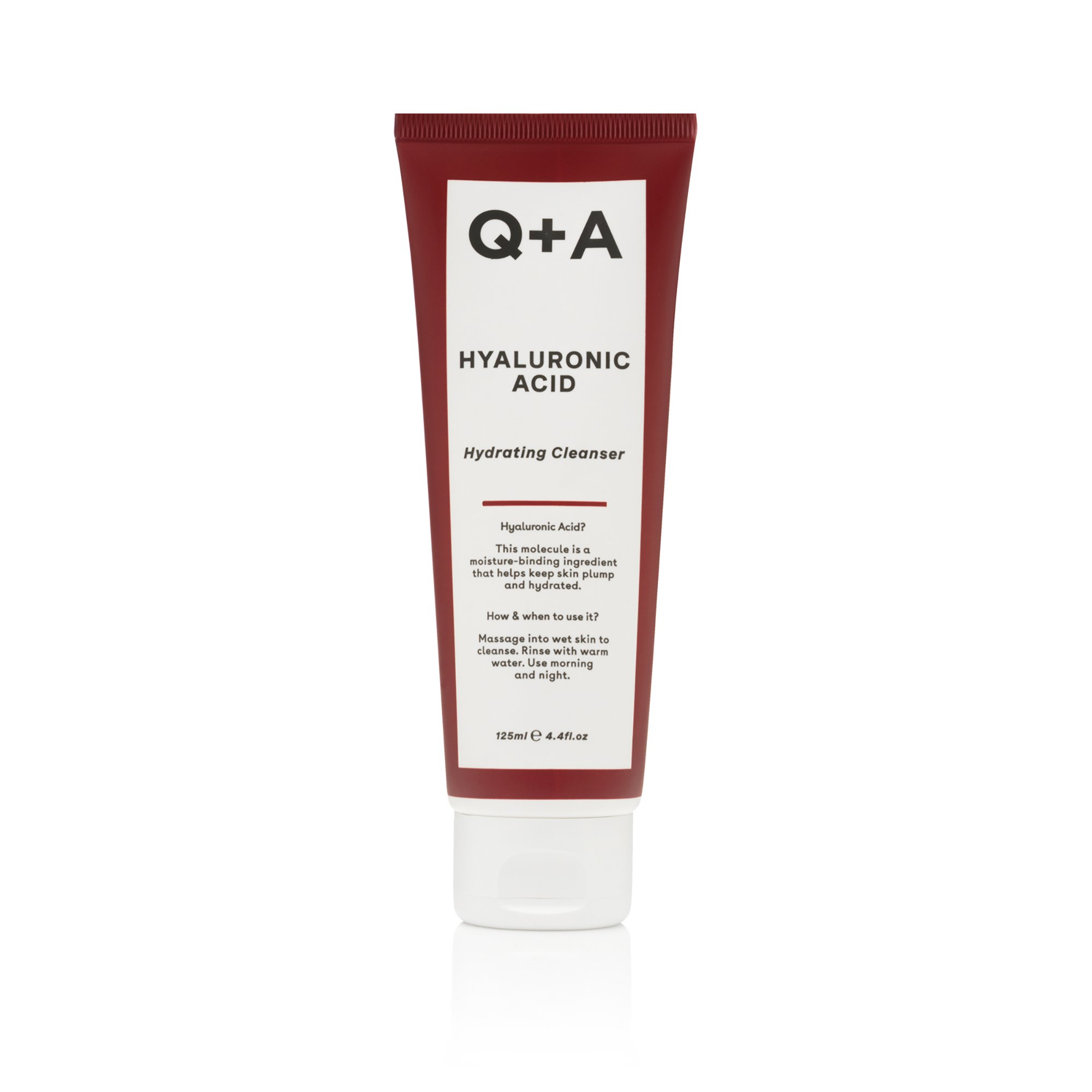 Q+A HYALURONIC ACID NÄOPUHASTUSGEEL NIISUTAV 125ML