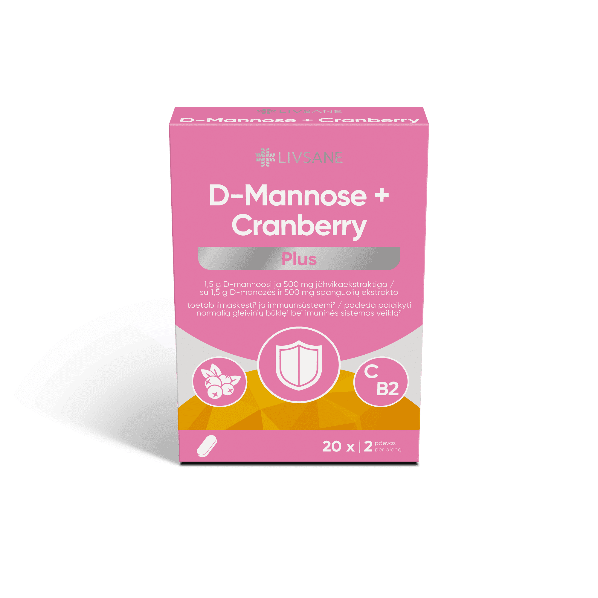 LIVSANE D-MANNOSE+CRANBERRY PLUS TBL N20