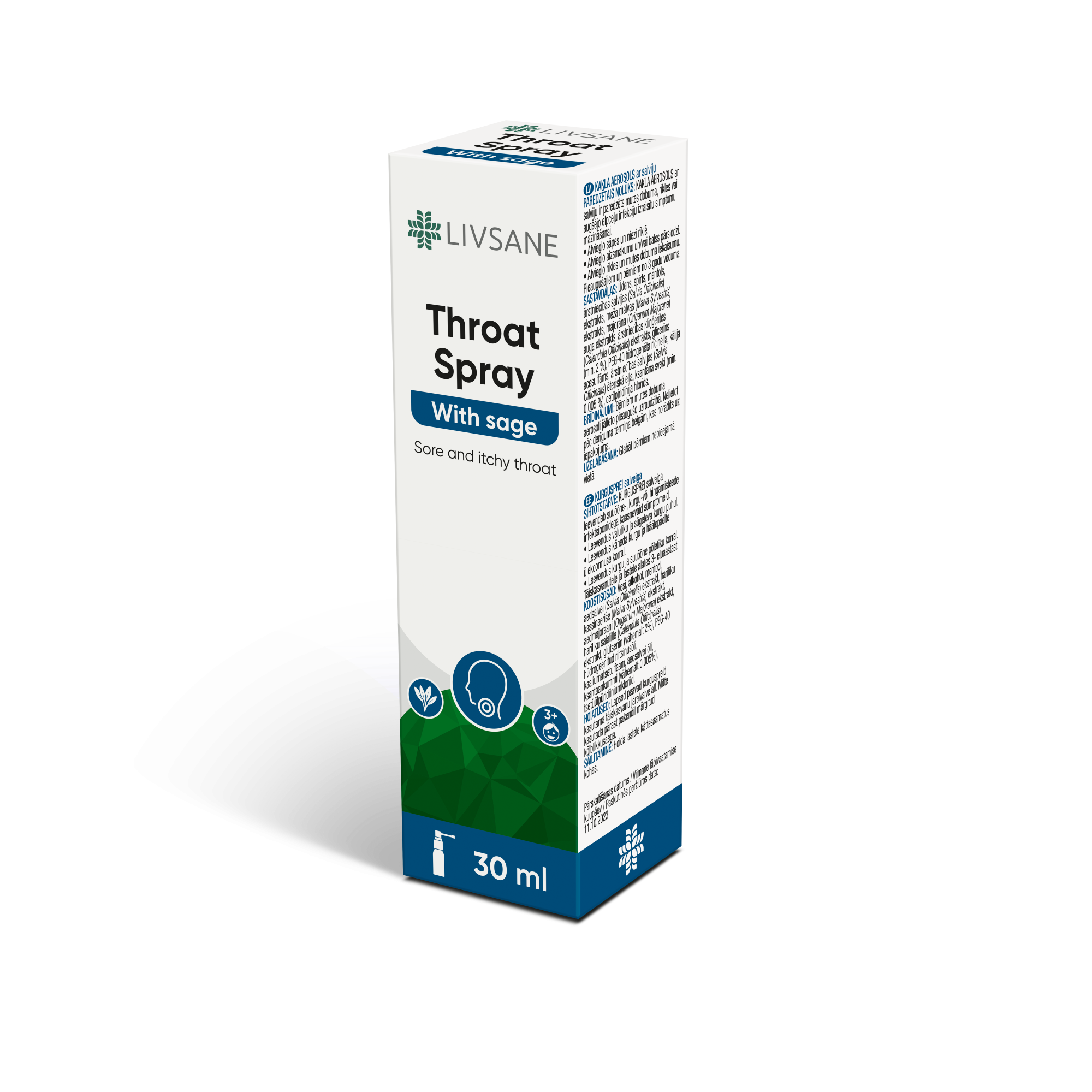 LIVSANE KURGUSPREI SALVEIGA 30ML
