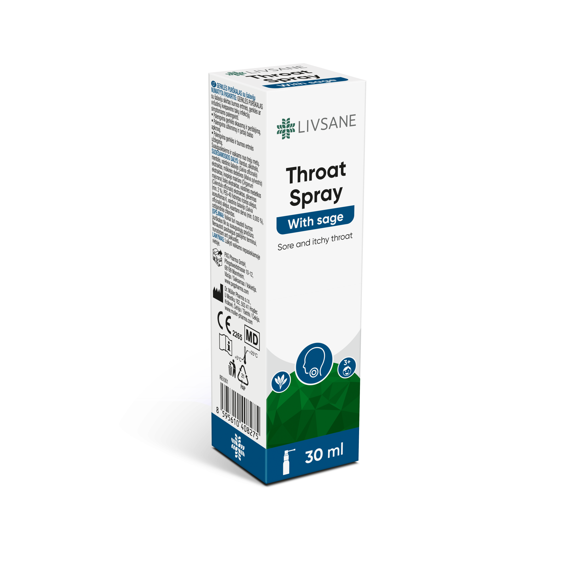 LIVSANE KURGUSPREI SALVEIGA 30ML