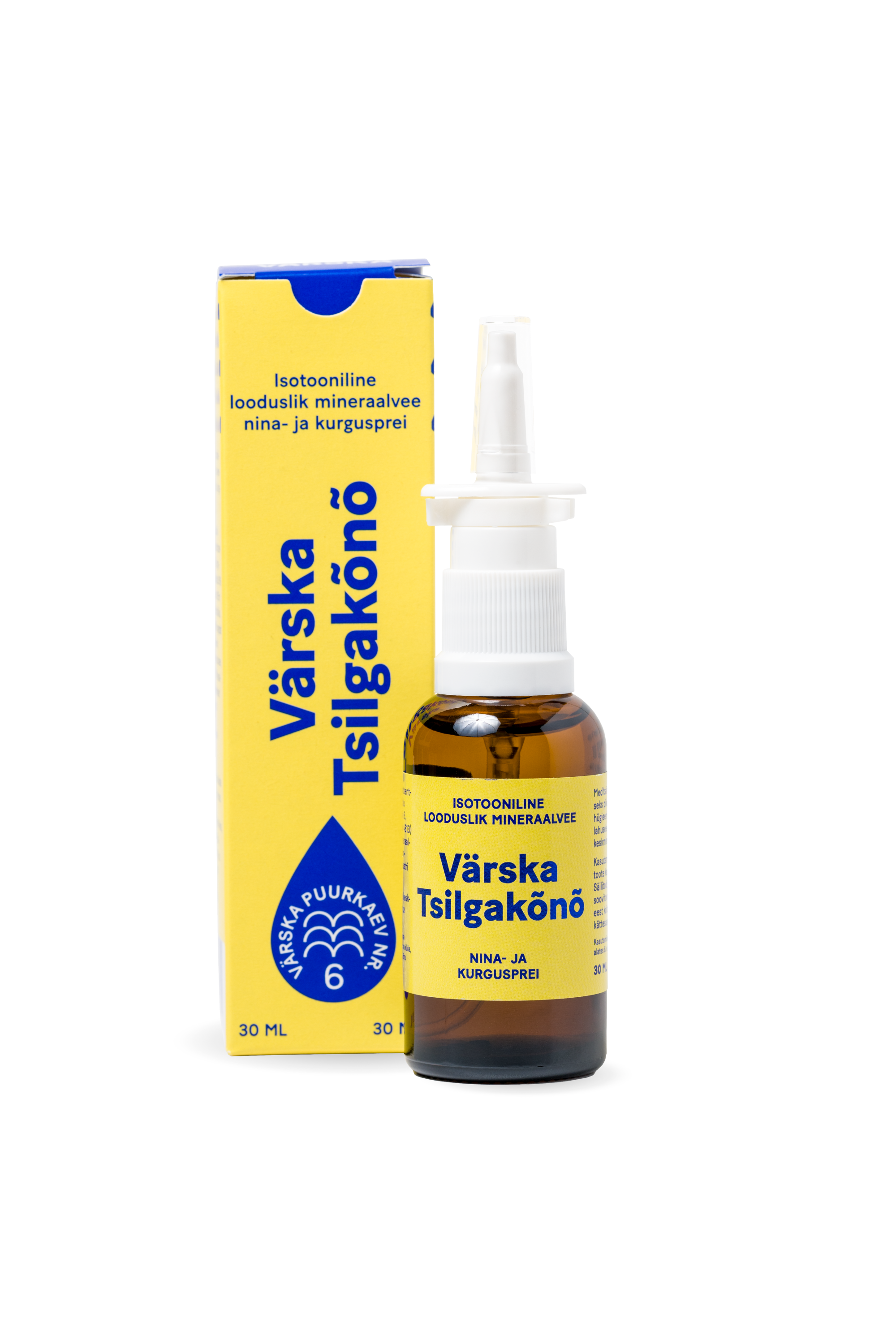 VÄRSKA ISOTOONILINE MINERAALVEE NINA- JA KURGUSPREI TSILGAKÕNÕ 30ML