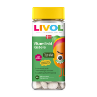 LIVOL VITAMIINID LASTELE NÄRIMISTBL TUTTI-FRUTTI N60