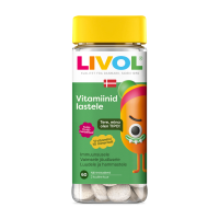 LIVOL VITAMIINID LASTELE NÄRIMISTBL TUTTI-FRUTTI N60