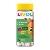 LIVOL VITAMIINID LASTELE NÄRIMISTBL TUTTI-FRUTTI N60