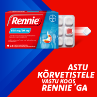 RENNIE NÄRIMISTABLETT 680MG+80MG N24