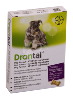 DRONTAL DOG FLAVOUR TBL 150MG+50MG+50MG N2