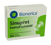 SINUPRET KAETUD TBL 6MG+18MG+18MG+18MG+18MG N50