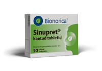SINUPRET KAETUD TBL 6MG+18MG+18MG+18MG+18MG N50