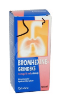 BROMHEXINE-GRINDEKS SIIRUP 0.8MG 1ML 100ML N1