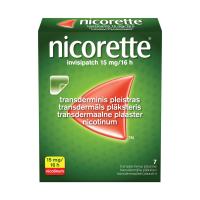 NICORETTE INVISIPATCH TRANSDERMMAALNE PLAASTER 15MG 16H N7