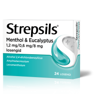 STREPSILS MENTHOL & EUCALYPTUS LOSENG 0.6MG+1.2MG+8MG N24