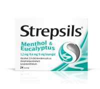STREPSILS MENTHOL & EUCALYPTUS LOSENG 0.6MG+1.2MG+8MG N24