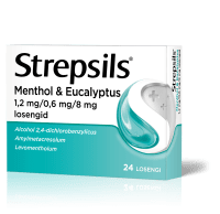 STREPSILS MENTHOL & EUCALYPTUS LOSENG 0.6MG+1.2MG+8MG N24