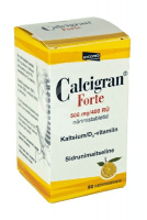 CALCIGRAN FORTE NÄRIMISTABLETT 500MG+400RÜ N60