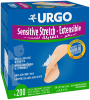 URGO SENSITIVESTRETCH PLAASTER 34X72MM NAHAVÄRVI N200