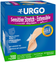 URGO SENSITIVESTRETCH PLAASTER 34X72MM NAHAVÄRVI N200