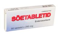 FARMAKOM SÖETABLETID (CARBO ACTIVATUS) 250MG N50