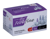 FEELFINE PEN NEEDLES 6 MM 31G N100