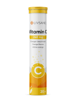 LIVSANE VITAMIIN C LAHUSTUV TBL 240MG APELSINI N20
