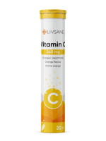 LIVSANE VITAMIIN C LAHUSTUV TBL 240MG APELSINI N20